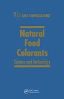 Natural Food Colorants: Science and Technology 0367398230 Book Cover