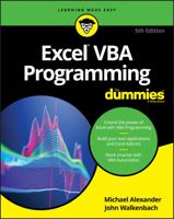 Excel VBA Programming for Dummies 1119518172 Book Cover