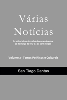 V�rias Not�cias: Os editoriais do Jornal do Commercio do Rio de Janeiro entre 25 de mar�o de 1957 e 2 de abril de 1959. Temas Pol�ticos e Culturais externos e internos B08GTJ2DNH Book Cover