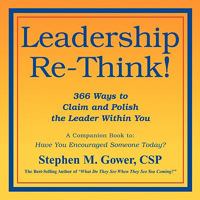 Leadership Re-Think! 1880150077 Book Cover