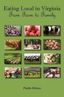 Eating Local in Virginia 0984319239 Book Cover