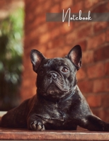 Notebook: Unlined - Unruled - Plain Notebook - Blank Journal - 130 Pages - Large Format 8.5 x 11 in - Workbook - Composition - French Bulldog Cover Design 1716113075 Book Cover