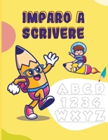 Imparo a scrivere: Pratica per i bambini con il controllo della penna, linea di tracciamento e lettere Libro Prescolare 3-6 anni Scrivere in modo Facile null Book Cover