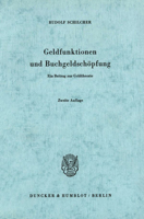 Geldfunktionen Und Buchgeldschopfung: Ein Beitrag Zur Geldtheorie 3428029186 Book Cover