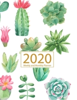 2020 Planner Weekly and Monthly: Jan 1, 2020 to Dec 31, 2020: Weekly & Monthly Planner + Calendar Views Inspirational Quotes and Cactus Cover (2020 Planner Series) 1673821782 Book Cover