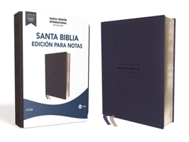 NVI Santa Biblia Edición para Notas, Leathersoft, Azul Marino, Palabras de Jesús en Rojo 0829771883 Book Cover