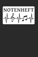 Notenheft: Cooler Notenblock für Anfänger und Fortgeschrittene | 100 Seiten Notenpapier | DinA5 ohne Hilfslinien | Lineatur 14 | 11 Notensysteme pro Seite 1694760502 Book Cover
