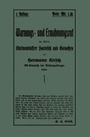 Warnungs- Und Ermahnungsruf an Herrn Kultusminister Haenisch Und Genossen 3662421860 Book Cover