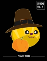 Thanksgiving Bee Pilgrim Hat Sudoku Beekeepers Holiday Season Puzzle Book Volume 2: 400 Challenging Puzzles B08NWQZRR9 Book Cover