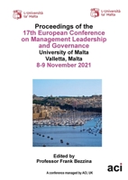ECMLG 2021 Proceedings 17th European Conference on Management Leadership and Governance 1914587200 Book Cover