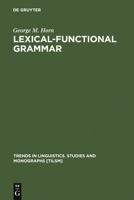 Lexical-Functional Grammar 9027931690 Book Cover