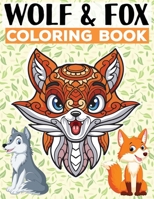 Wolf & Fox Coloring Book: For Adults of Mandala Style Designs for Stress Relief, Relaxation and Boost Creativity 9310001984 Book Cover