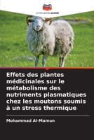 Effets des plantes médicinales sur le métabolisme des nutriments plasmatiques chez les moutons soumis à un stress thermique (French Edition) 6207684788 Book Cover