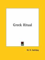 Greek Ritual 1425357814 Book Cover