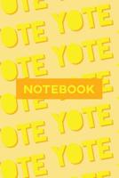 Notebook: Yote Yellow Orange Typography Meme Pattern 1091131384 Book Cover