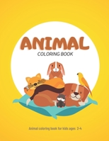 Yellow Animal coloring book for kids ages 2-4: children's animal coloring books B08HQ2N8LD Book Cover