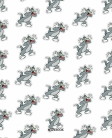 Notebook: Tom and Jerry Cartoon Soft Glossy Cover College Ruled Lined Pages Book 7.5 x 9.25 Inches 110 Pages 1692394363 Book Cover