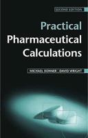 Practical Pharmaceutical Calculations 184619251X Book Cover
