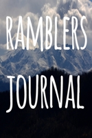Ramblers Journal: The perfect to record your hiking adventures! Ideal gift for the hiker in your life! 169101172X Book Cover