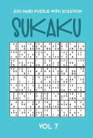 200 Hard Puzzle With Solution Sukaku Vol 7: Challenging Sudoku variation, puzzle booklet, 2 puzzles per page 1711929832 Book Cover