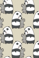 Notizbuch Panda f�ngt Katze: Notizbuch modernes und auff�lliges Notizbuch kariert 120 karierte Seiten Din A5 perfekt als Notizheft, Tagebuch und Journal Geschenk f�r Pandafans und Katzenbesitzer 1712353306 Book Cover