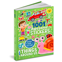1001 Awesome Stickers Things Around us (Activity Book) 9376899474 Book Cover