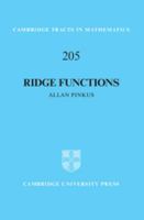 Ridge Functions 1107124395 Book Cover
