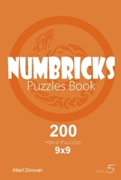 Numbricks - 200 Hard Puzzles 9x9 1982071656 Book Cover