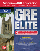 McGraw-Hill Education GRE Elite 2021 1260463346 Book Cover