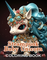 Steampunk Baby Unicorn Coloring Book for Adults: 100+ Fun, Easy, and Relaxing Coloring Pages B0CVL9VQDX Book Cover