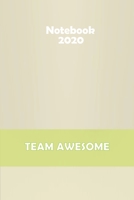 TEAM AWESOME: Stylish matte cover / 6x9" 100 Pages Diary / 2020 Daily Planner - To Do List, Appointment Notebook 1678501921 Book Cover