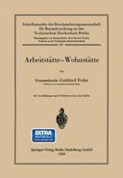 Arbeitstatte Wohnstatte 3642938310 Book Cover