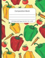 Composition Book Dot Grid: Journal Notebook for School Home or Work, Vegetables 1691322784 Book Cover