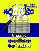 Soduko for Adults: Easy, Medium and Hard 280 Puzzles for Adults 1676886818 Book Cover