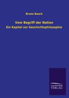 Vom Begriff Der Nation 3846031399 Book Cover