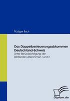 Das Doppelbesteuerungsabkommen Deutschland-Schweiz 3836667142 Book Cover
