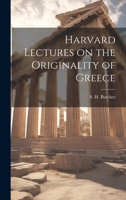 Harvard Lectures on the Originality of Greece 1022002732 Book Cover
