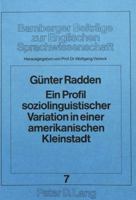 Ein Profil Soziolinguistischer Variation in Einer Amerikanischen Kleinstadt 3820463712 Book Cover