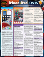 iPhone  iPad iOS 15: a QuickStudy Laminated Reference Guide 142324723X Book Cover