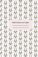 Cute Baby Sheep Theme Wide Ruled Line Paper 1674298935 Book Cover