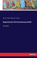 Repertorium Fur Kunstwissenschaft 374113497X Book Cover