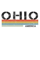 Ohio: Cool Vintage Retro Stripes Ohio Notebook Composition Makes For A Nice Gift And Souvenir For Friends, Family And Visitors To The State Of Ohio ... Lined Journal Blank Book 6 X 9 Pages 110 1712625721 Book Cover