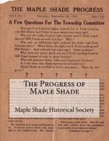 The Progress of Maple Shade 1540362671 Book Cover