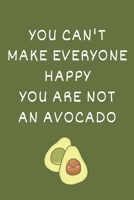 You Can't Make Everyone Happy You Are Not An Avocado: Herbivore Lover Dot Grid Composition Notebook with Fun Gag Gift Book Idea for Vegan 1678900257 Book Cover