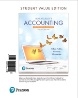Horngren's Accounting, The Financial Chapters 0133117561 Book Cover