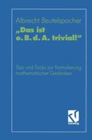 ' Das ist o.B.d.A. ( oBdA) trivial.' 3528164425 Book Cover