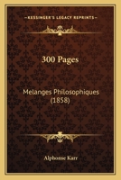300 Pages: Melanges Philosophiques 2019128977 Book Cover