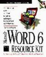 Microsoft Word 6 Resource Kit (Microsoft Professional Editions) 1556156820 Book Cover