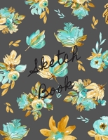 Skech Book: Watercolor Flowers Notebook for Drawing, Painting, Doodling and Sketching, 110 pages, 8.5"x11" 1679629034 Book Cover