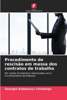 Procedimento de rescisão em massa dos contratos de trabalho (Portuguese Edition) 6209336108 Book Cover